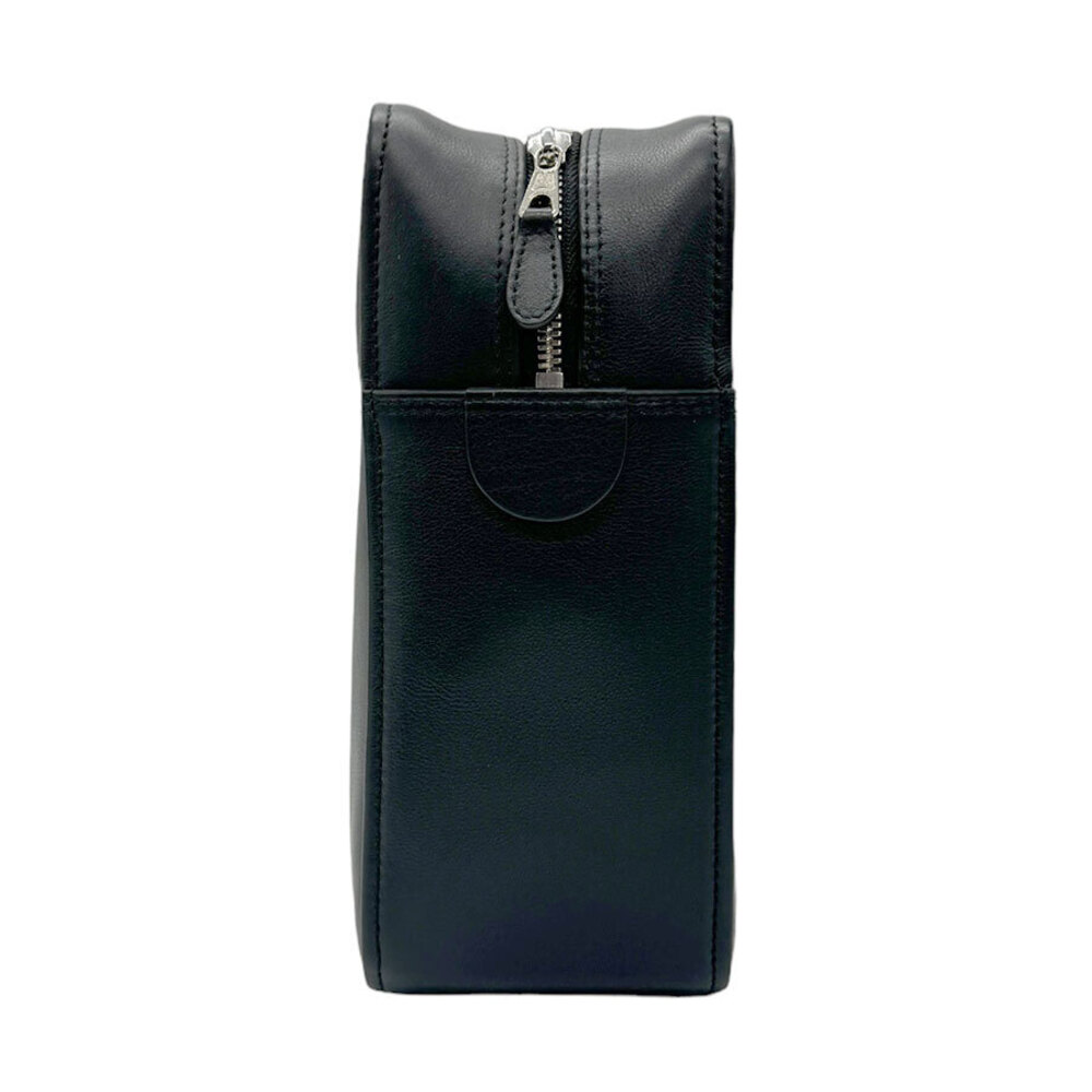 Balenciaga Triangle Duffle Crossbody Bag Leather Black - Picture 2 of 5